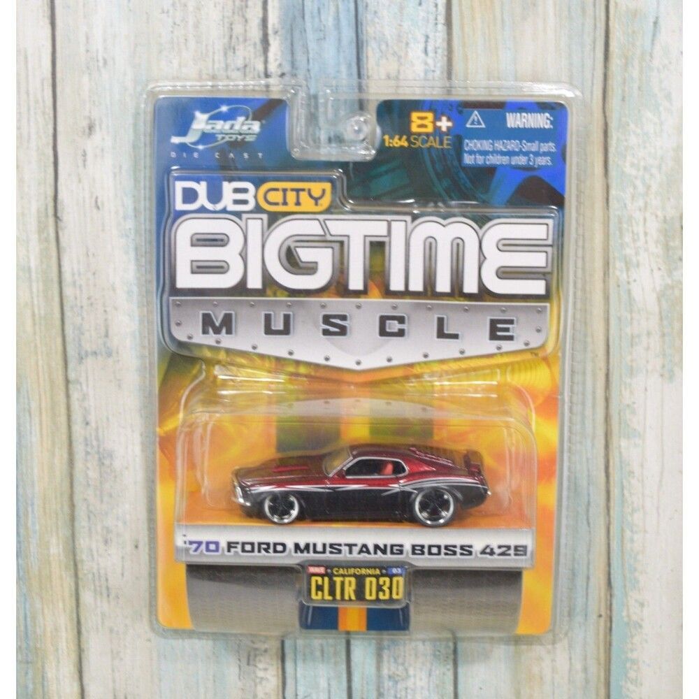 Jada Dub City BIGTIME Muscle 70 Ford Mustang Boss 429 RED Diecast Car NEW